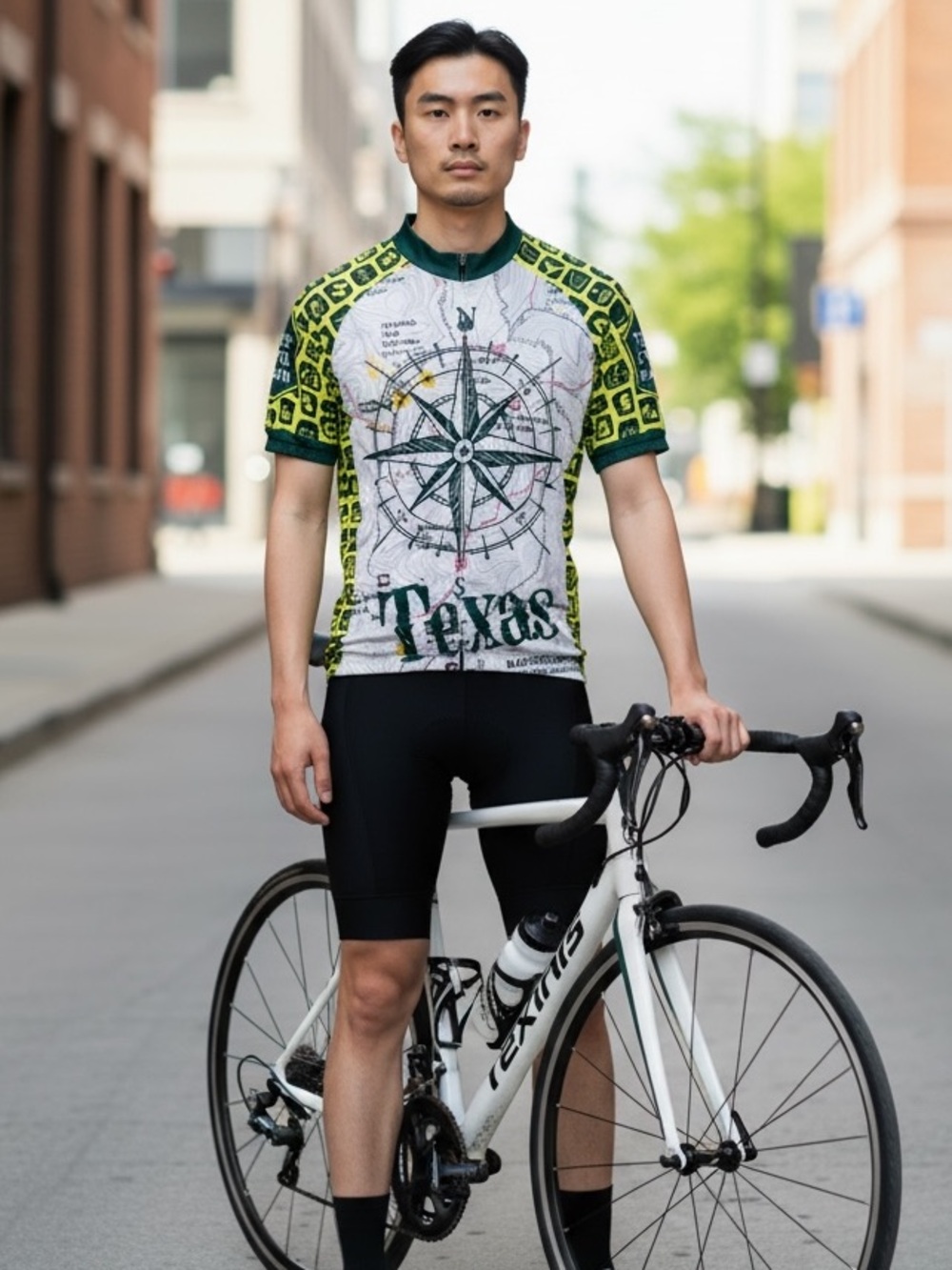 Texas State Parks Cycling jersey top short sleeve size large
